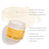 DERMA-E Vitamin C Intense Night Cream – Brightening and Hydrating Facial Skin Renewing Cream – Anti-Aging Overnight Facial Moisturizer 2 oz