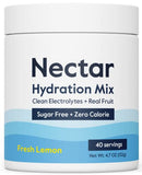 Nectar Sugar Free Electrolytes Powder - Organic Fruit No Sugar or Calories - Hydration Powder for Dehydration & Hangover Relief and Rapid Rehydration - Keto and Paleo (Lemon 40 Serving Tub)