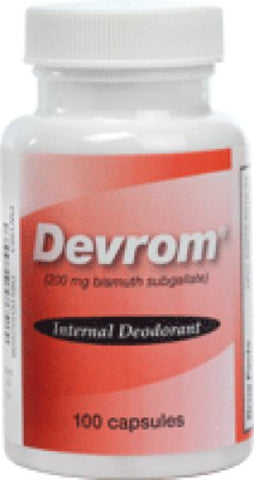 Parthenon Co Inc Devrom Capsules Internal Deodorant, Lactose-free (Bottle of 100 Each)