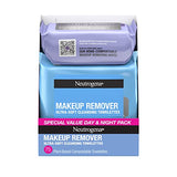 Neutrogena Makeup Remover Cleansing Face Wipes, Daily Cleansing Facial Towelettes to Remove Waterproof Makeup and Mascara, Alcohol-Free, Value Twin Pack, 25 Count, 2 Pack