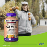 Kirkland Signature Calcium Gummies 500 mg with D3 & Zinc, Bone Health, 120 Gummies (1 Pack) Bundle with Exclusive Vitamins & Minerals - A to Z - Better Idea Guide