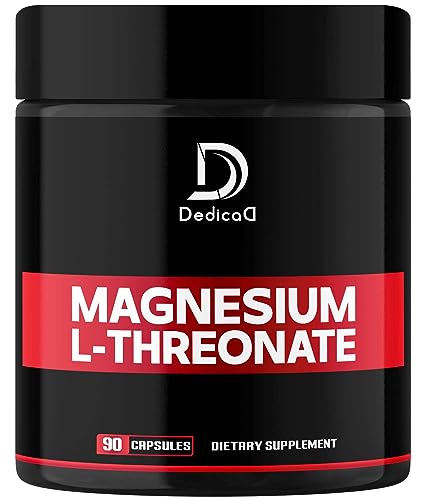 2000mg Magnesium L-Threonate Capsules - 90 Capsules - 144mg Elemental Magnesium per Serving