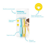 Frida Baby Triple-Angle Toothhugger Training Toothbrush for Toddler Oral Care, Two Pack