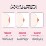 4 Pieces Nipple Sucker Nipple Corrector Nipple Puller Women Breastfeeding Flat Inverted Nipple, Aspirator Nipples Retraction Nipples Silicone Cups for Mommy Girl (Pink)