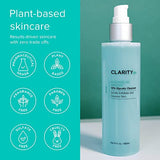 ClarityRx Cleanse As Needed 10% Glycolic Acid Exfoliating Face Wash, Natural Plant-Based Brightening Facial Cleanser for Smooth, Glowing Skin (4 fl oz)