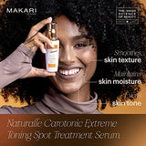 Makari Naturalle Carotonic Extreme Brightening Serum SPF15 (1.7 oz) | Helps Heal Blemishes, Scars, and Imperfections | Brightens, Smoothens, & Gives Antioxidant Protection | For Oily & Acne-Prone Skin
