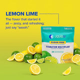 Liquid I.V. Sugar-Free Hydration Multiplier - Lemon Lime – Sugar-Free Hydration Powder Packets  | Electrolyte Drink Mix | Easy Open Single-Serving Stick | Non-GMO | 42 Sticks