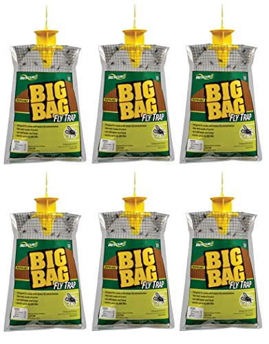 RESCUE! Big Bag Fly Trap – Disposable, Outdoor Use - 6 Traps