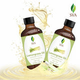 SVA Lemongrass Oil 4Oz (118 ml) Premium Essential Oil with Dropper for Skin Care, Hair Care, Diffuser, Massage & Aromatherapy