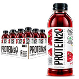 Protein2o 15g Whey Protein Isolate Infused Water, Ready To Drink, Sugar Free, Gluten Free, Lactose Free, No Artificial Sweeteners, Wild Cherry, 16.9 oz Bottle (Pack of 12)