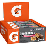 Gatorade Whey Protein Bars, Chocolate Pretzel, 2.8 oz bars (Pack of 12, 20g of protein per bar)