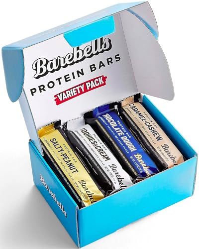 Barebells Protein Bars Variety Pack - 12 Count, 1.9oz Bars - Protein Snacks with 20g of High Protein - Chocolate Protein Bar with 1g of Total Sugars - Perfect on The Go Protein Snack & Breakfast Bars