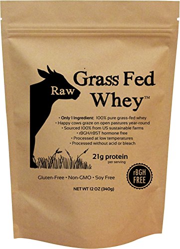 Raw Grass-Fed Whey Protein Powder – 12 oz (Unflavored, Cold-Processed, GMO-Free)