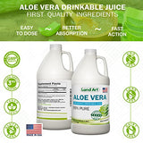 Pure Aloe Vera Juice Unflavored - Cold-Processed - Inner Filet from Organic Fresh Leaves from Texas - 64 fl oz