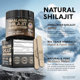 Himalayan Shilajit | Pure Natural Resin | Lab Tested in USA | 500 mg Supplement for Men, Women | 85+ Trace Minerals & Fulvic Acid Complex | Energy, Mental, Immune Support | 1.05 fl oz, 2-Month Supply