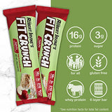 FITCRUNCH Snack Size Protein Bars, Designed by Robert Irvine, World’s Only 6-Layer Baked Bar, Just 3g of Sugar & Soft Cake Core (Apple Pie)