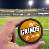 Grinds Coffee Pouches | 10 Cans of Caramel | 18 Pouches Per Can | 1 Pouch eq. 1/4 Cup of Coffee (Caramel)