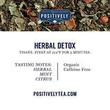Organic Positively Tea Company, Herbal Detox, Herbal Tea, Loose Leaf, 16 Ounce