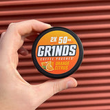 Grinds Coffee Pouches | 3 Cans of Orange Citrus | 18 Pouches Per Can | 1 Pouch eq. 1/2 Cup of Coffee (Orange Citrus)