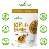 Alovitox Bee Pollen Granules 8 Oz | 100% Pure, Organic Bee Pollen for Bearded Dragons | Superfood Packed Bee Pollen Organic with Antioxidant, Protein, Vitamin & More | Nutritional Yeast & Gluten Free