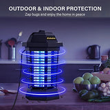 Klahaite Bug Zapper Outdoor Electric, Mosquito Zapper Indoor, Fly Zapper, Fly Trap, Insect Trap for Garden Backyard Patio,3 Prong Plug, Black