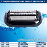 53B Shaver Head Replacement for Braun 5 Series 6 Series Shavers, Electric Shaver Head Replacement Foil and Cutter for 5020s, 5018s, 5050cs, 6020s, 50-R1000s 50-B1300s 50-B7000cc