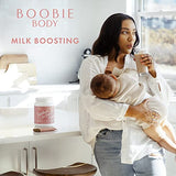 Boobie Body Superfood Protein Shake for Moms, Pregnancy Protein Powder, Lactation Support to Increase Milk Supply, Probiotics, Organic, Diary-Free, Gluten-Free, Vegan - Coffee Caramel (21.2oz, 1 Tub)