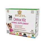 Hyleys Detox Tea for Cleanse and Weight Loss - 28 Day Kit - 84 Tea Bags (9 Pack)