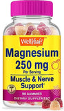 WellYeah Magnesium Citrate Gummies 250mg - Highly Absorbable Stress Relief, and Sleep Support Chewable Supplement, Gluten-Free, Non-GMO - Natural Sourced Flavors - 90 Gummies