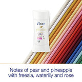 Dove Antiperspirant Deodorant Stick No White Marks on 100 Colors Clear Finish 48-Hour Sweat and Odor Protecting Deodorant for Women, 2.6 Ounce (Pack of 4)