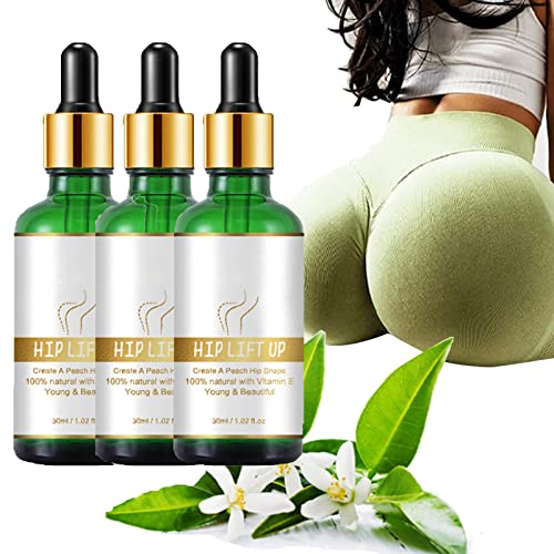 LMNH Hiplift Buttocks Essential Oil, Butt Firming Enhancement Oil for Women, Natural Herbal Hip Lift Up Massage Cellulite Removal, & Lifting Fast (3pcs)