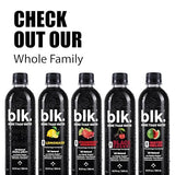 blk. PH 8+ Natural Mineral Alkaline Water Electrolyte Infused with Fulvic and Amino Acids, Zero Sugar, 1 Liter, 12 Pack