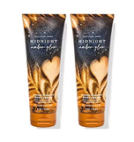 Bath & Body Works Midnight Amber Glow Ultimate Hydration Body Cream For Women 8 Fl Oz 2- Pack (Midnight Amber Glow), 8.0 ounces
