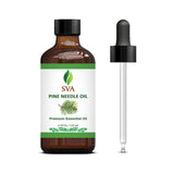 SVA Pine Needle Oil 4oz (118 ml) Premium Essential Oil with Dropper for Diffuser, Aromatherapy, Skin Care, Hair Care & Massage