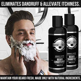 Beard Straightener Grooming Kit for Men, Beard Growth Kit, Beard Wash, Brush & Comb, Unscented Growth Oil, All Natural Chanel Balm, Conditioner, Razor & Scissors, Great Gift Idea for Men's