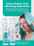 Nurture Rinse Free Body Wash & Shampoo w/Aloe | Hospital Grade Hair & Body Waterless Cleansing Foam | Women, Camping, Elderly & Hospital Patients | Shower Bath Hand Soap for Sensitive Dry Skin