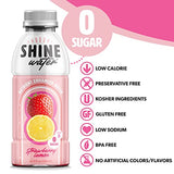 ShineWater Strawberry Lemon - Pack of 12 (16.9 Fl Oz Each) - Naturally Flavored Electrolyte Water with Vitamin D, Powerful Hydration and Plant-Based Antioxidants, Zero Sugar, Low Calorie!