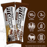 FITCRUNCH Snack Size Protein Bars, Designed by Robert Irvine, World’s Only 6-Layer Baked Bar, Just 3g of Sugar & Soft Cake Core (9 Count, Milk & Cookies)