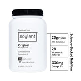 Soylent Complete Nutrition Meal Replacement Protein Powder, Original - Plant Based Vegan Protein, 39 Essential Nutrients - 36.8oz