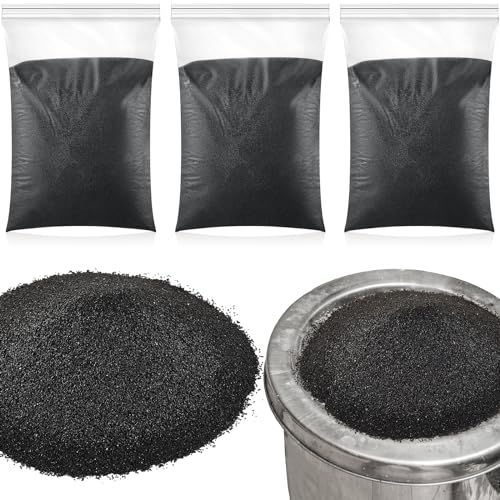 Sasylvia 6.6 lb 3 Pack Station Sand Refill, 6.6 lb Black Silica Sand for Indoor and Outdoor Facilities