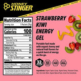 Honey Stinger Strawberry Kiwi Energy Gel | Caffeinated & Gluten Free with Organic Honey | For Exercise, Running and Performance | Sports Nutrition for Home & Gym, Pre and Mid Workout | 24 Pack