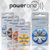 10 Packs (60 Batteries) Power One Cochlear Implant Batteries! 60 Batteries