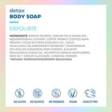 Seaweed Bath Co. Exfoliate Detox Body Soap, 3.75 Ounce (Pack of 3), Sustainably Harvested Seaweed, Charcoal