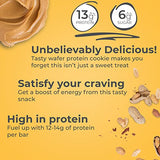 Power Crunch Protein Wafer Bars, High Protein Snacks with Delicious Taste, Peanut Butter Crème, 1.4 Ounce (12 Count)