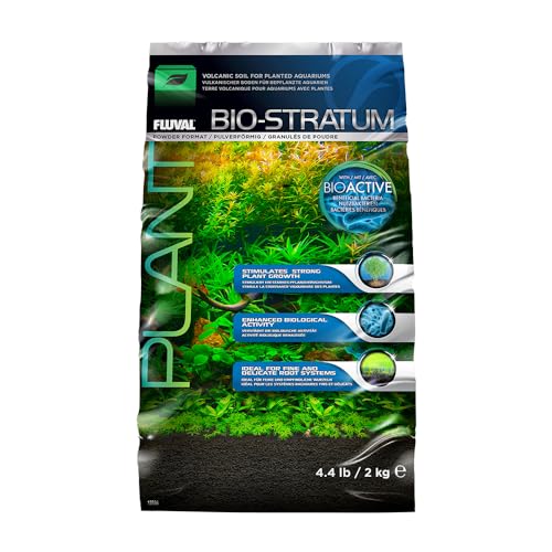 Fluval 12696 Natural Mineral-Rich Volcanic Soil Bio Stratum for Planted Tanks, 4.4 lbs. - Promotes Healthy Plant Development, Growth, and Color