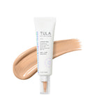 TULA Skin Care Radiant Skin Brightening Serum Skin Tint SPF-Facial Sunscreen Provides Broad Spectrum SPF 30 Protection, Tinted, Serum-Light Formula Brightens and Evens Skin-Shade 07, 1.0 fl oz.