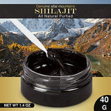 Sayan Pure Shilajit Resin 40 g 265 Servings / 2 Months Supply Highly Potent Organic Fulvic Acid Supplement Supports Immune System, Memory and Focus Energy Booster, Detox, Antioxidant