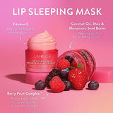 LANEIGE Lip Sleeping Mask - Berry: Nourish & Hydrate with Vitamin C, Antioxidants, 0.7 oz.