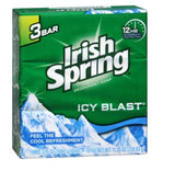 Irish Spring Bath Bar, Icy Blast 3.75 Oz, 12 Count 4pack of 3 Bar