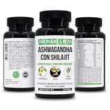 Siberian Green Ashwagandha with Altai Shilajit & Turmeric Ayurvedic Complex 60 Capsules – Traditional Siberian Formula Stress Relief, Mood, Energy Support, Immune System Recovery